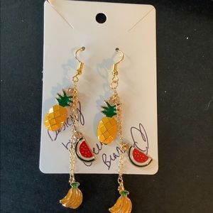 Handmade fruit earrings